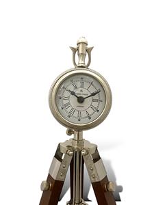 Horloge murale décorative réglable sur trépied, mouvement électronique, affichage à aiguilles, design silencieux et écologique, style Art Déco en fer pour bureau - Product Image 3