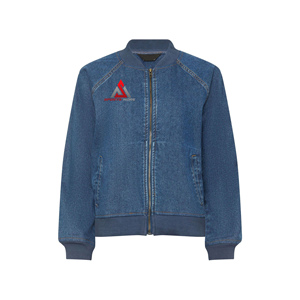 Vestes en jean respirantes à col montant et fermeture éclair pour femmes, prix abordable, logo personnalisé - Product Image 6