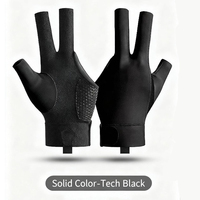 Guantes Deportivos SKILLED SPORTS de Spandex para Snooker, Diseño de 3 Dedos, Antideslizantes, Absorben la Humedad, Protección UV, para Hombre y Mujer
