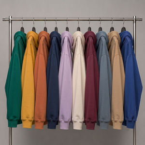 Service OEM, sweats à capuche de luxe personnalisés pour hommes, 100% coton, poids lourd, impression personnalisée, sweats à capuche surdimensionnés de style streetwear pour hommes - Product Image 4