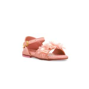 Sandalia formal de tacón rosa para niñas KD9619 - Product Image 2