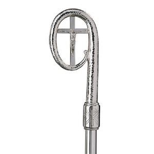 Luxury Handcrafted Metal Church Crozier Staff Dragon Design Blue Orb <b>Top</b> <b>Silver</b> Finished Eco-Friendly Durable Factory Liturgical - Product Image 3