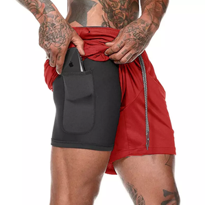 Shorts de sport oversize pour hommes, style hip-hop, vente en gros, streetwear, été, écologiques, séchage rapide, haute qualité, directement de l'usine - Product Image 1