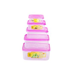 Contenedor de almacenamiento de plástico Rectangular portátil, tapa impermeable a prueba de fugas para llevar alimentos frescos, oficina, escuela, uso de cocina al aire libre - Product Image 3