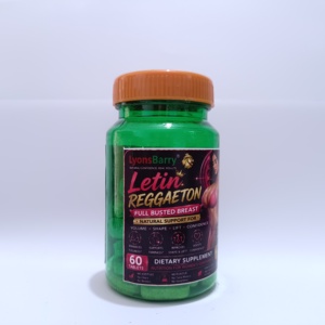 Capsules d'amélioration mammaire Letin Reggaeton pour adultes, soutien naturel pour des seins plus gros, plus fermes et plus volumineux - Sans gluten et végétarien - Product Image 1