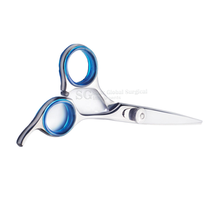 Ciseaux de coiffure professionnels en acier inoxydable pour droitiers, 28 dents, manche long, pour la coupe de cheveux à domicile, en salon ou chez le barbier - Product Image 2