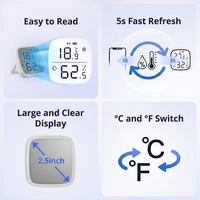Capteur de température et d'humidité Zigbee SONOFF SNZB-02D avec écran LCD, surveillance en temps réel, alerte maison intelligente