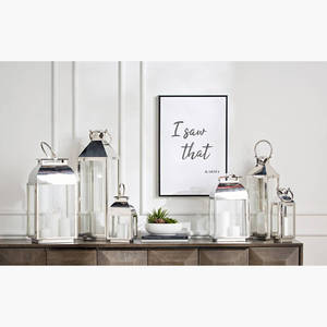 Wholesale Handcrafted From Sheet Metal Candle Holder <b>Lanterns</b> in Different Sizes for Porch Patio Deck Decorations - Product Image 4
