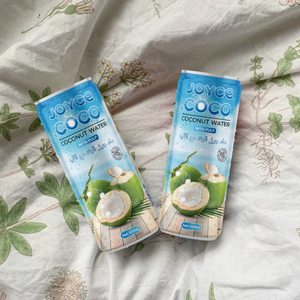 Bebida de agua de coco Joyce de 330 ml con pulpa Sin azúcar añadido Sabor natural OEM ODM Etiqueta privada Precio barato - Product Image 5