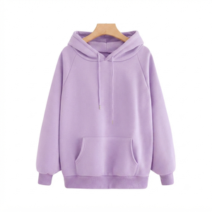 Sweat-shirt unisexe personnalisé en jersey épais 350g, respirant, à séchage rapide, brodé lavande, coupe classique, vierge - Product Image 1