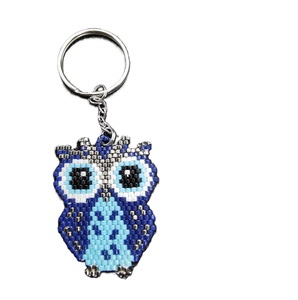 Adorno de Vidrio Ecológico Hecho a Mano, Llavero Personalizado con Cuentas de Vidrio, Decoración Navideña, Adorno para Árbol - Product Image 1