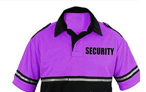 Camiseta Polo de Uniforme de Seguridad para Hombre, Morado y Negro, Manga Corta, Ropa de Guardia de Verano, Alta Calidad, Personalizada - Product Image 3
