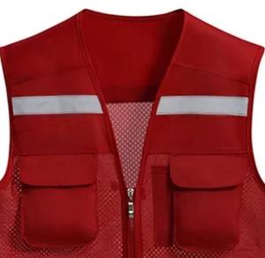 Chaleco de Seguridad Casual de Alta Visibilidad ANSI Clase 2 para Hombre con Logotipo Personalizado, Transpirable y Cómodo, de Poliéster y Algodón, Gran Venta - Product Image 2