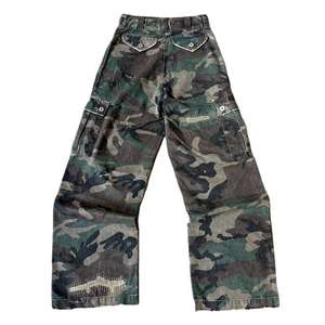 Custom Design Men's Winter Casual <b>Elastic</b> Waist Drawstring Thick Fleece Knitted Cargo Pants with Cuffs and <b>Lace</b> - Product Image 6