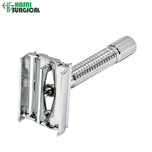 HASNI SURGICAL Juego de instrumentos manuales de afeitado con doble filo clásico tradicional para hombre - Product Image 1