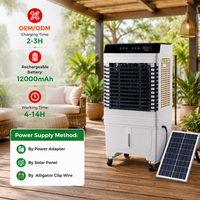 Ventilateur rafraîchisseur d'air évaporatif portable à économie d'énergie avec télécommande, minuterie et humidificateur pour chambre et maison