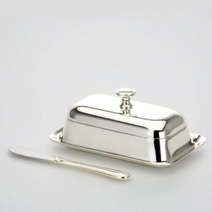 Beurrier pratique en acier inoxydable pour une utilisation quotidienne en cuisine, avec couvercle à prise facile et finition lisse - Product Image 3