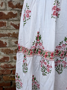 Vestido de Algodón Estampado a Mano, Vestido Estampado con Bloques Hecho en India, Vestido Transpirable y Ajustable para Mujer - Product Image 6