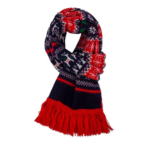 Women's Long <b>Knitted</b> Scarf Printed <b>Animal</b> <b>Pattern</b> Thermal Insulation Winter Warm Accessory Classic Style Acrylic Material - Product Image 2
