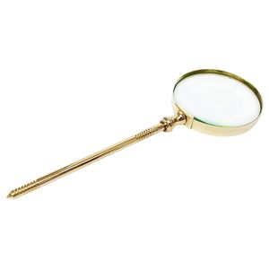 Loupe en laiton avec support, loupe de bureau vintage, loupe de lecture décorative et fonctionnelle pour le bureau, l'étude et la maison - Product Image 4