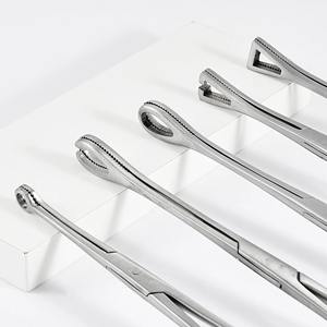 1 unidad Pinza profesional de acero quirúrgico para piercing de ombligo, oreja, nariz, septum y labio, con bloqueo automático y herramienta de cambio de aguja - Product Image 3