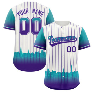 Maillot de baseball pour homme, col en V, uni, personnalisable avec logo et nom imprimés numériquement, vente en gros - Product Image 2