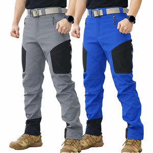 กางเกงผ้าแคนวาสลำลองสำหรับผู้ชายแบบสั่งทำพิเศษ ยืดหยุ่นได้ เอวกลาง แห้งเร็ว UPF 50 หนา เหมาะสำหรับเดินทาง เล่นกอล์ฟ ใส่แบบคาร์โก้ ซาฟารี มีซิป - Product Image 1