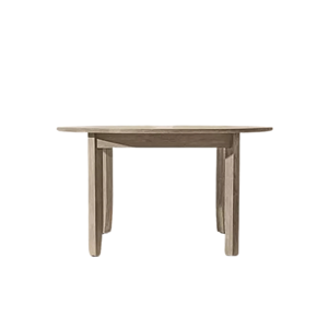 Contemporary <b>Outdoor</b> Dining <b>Table</b> Solid Teak Wood <b>Round</b> Tabletop Weather Resistant Premium Craftsmanship Garden Patio Use - Product Image 4