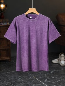 Camiseta Oversize para Hombre con Lavado Ácido, 100% Algodón, Suave y Cómoda, Estilo Urbano, Impresión Personalizada en Serigrafía - Product Image 1