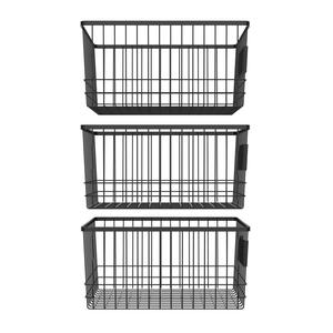 Cesta de Almacenamiento de Metal Resistente con Asas, Organizador de Alambre Resistente a la Oxidación para Uso Doméstico - Product Image 2