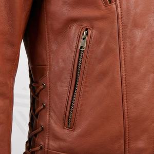 Veste en cuir pour moto NAI-0529A, manteau de motard tendance, vente en gros directe d'usine, vêtements de protection pour la conduite, couleur personnalisable - Product Image 5