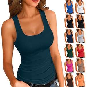 Débardeur côtelé en coton coupe ajustée pour femme – Collection été 2026 – Style décontracté chic streetwear - Product Image 1