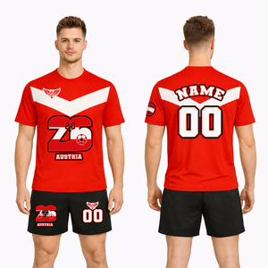 Maillot de Foot Autriche 2026 en Gros – Tenue de Football Personnalisée pour Hommes, Ensemble d'Entraînement Respirant, Version Joueur - Product Image 3