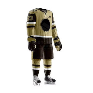 Shorts de sport en polyester respirant, écologique et léger, coupe confortable pour les performances sportives, uniforme de hockey sur glace - Product Image 2