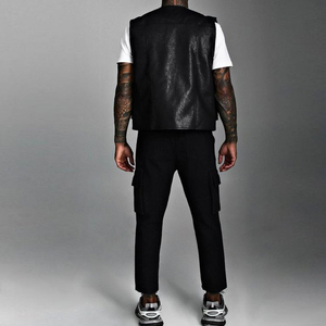 Custom Men's Vintage <b>Leather</b> Vest Premium Quality Motorcycle Riding <b>Sleeveless</b> <b>Jacket</b> for Outdoor Wear High Quality Genuine - Product Image 6