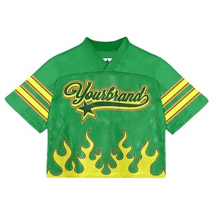 เสื้อเจอร์ซีย์ตาข่ายคุณภาพพรีเมียมสำหรับผู้ชาย น้ำหนักเบา ระบายอากาศได้ดี แขนสั้น พิมพ์ลายโลโก้ตามสั่ง บริการ OEM มีไซส์พลัส - Product Image 1