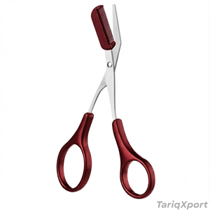 Ciseaux à sourcils professionnels légers et fins, poignée ergonomique antidérapante confortable, lame droite en acier inoxydable tranchante - Product Image 2