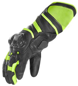Guantes de Motocicleta de Piel Sintética con Logotipo Personalizado, Pantalla Táctil, Dedos Completos, Transpirables, de Secado Rápido para Deportes al Aire Libre, Negro y Amarillo - Product Image 4