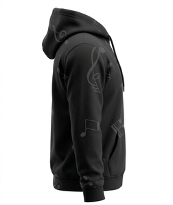 Sudadera con Capucha Personalizada de Gran Tamaño con Pedrería, Bordado Desgastado, Estilo Urbano - Product Image 3