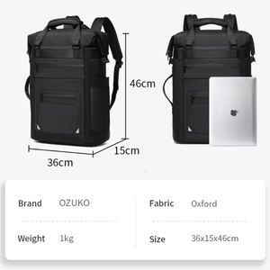 Mochila Impermeable para Portátil Bagnex 9660 con Puerto de Carga USB, Gran Capacidad, Oxford, para Viajes de Negocios, Antirrobo, para el Trabajo - Product Image 5