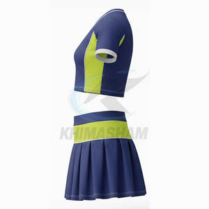 Uniforme de cheerleading pour femmes en polyester respirant à prix de gros, avec options de logo et de design personnalisés - Product Image 4