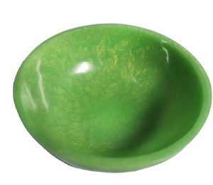 Cuenco de Resina Verde Marmoleada Hecho a Mano, Centro de Mesa Decorativo, Plato Multiusos, Decoración para el Hogar, Regalo, Directo del Fabricante - Product Image 6