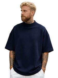 Bangladesh Supplier Stylish Men's Plus Size Heavy Weight Oversized Printed Short Sleeve 100% Cotton Jersey Breathable Premium - Product Image 3