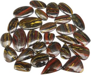 Iron <b>tiger</b> <b>Eye</b> Gemstone Natural Loose Cabochon Stone for making <b>ring</b> pendant necklace wire wrap macrame jewelry - Product Image 3