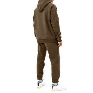 Ensemble de survêtement sportif en coton de haute qualité pour homme, personnalisable, avec sweat-shirt et pantalon de jogging, en molleton, deux pièces, OEM - Product Image 6