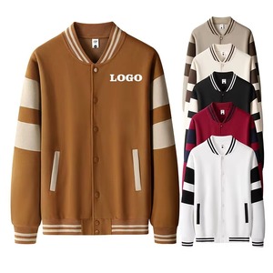 Chaqueta de Béisbol de Alta Calidad con Logotipo Personalizado, Chaqueta Simple para Hombre, Cortavientos, Chaquetas Varsity para Primavera y Otoño - Product Image 6