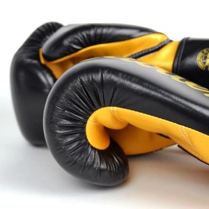 Gants de boxe Fairtex noirs et jaunes, dernier modèle, prix de gros, pour entraînement et combat, CP-BG-72 - Product Image 3