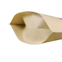 Pochette autoportante en papier kraft haute barrière réutilisable pour emballage alimentaire haut de gamme, taille personnalisée