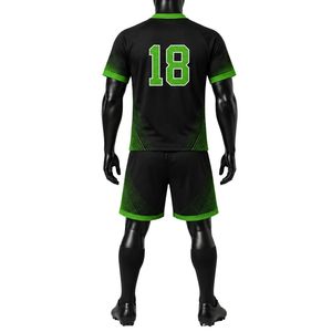 Black Green Sublimation Lacrosse <b>Set</b> Men's Jersey Shorts Athletic Sports Uniform Team Game Wear Training Apparel Outdoor - Product Image 2