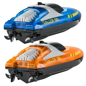 2 Pack 2.4GHz <b>RC</b> Racing Boat 12 km/h LED Light Remote <b>Control</b> 4 Rechargeable Batteries for Pools & Lakes - Product Image 6